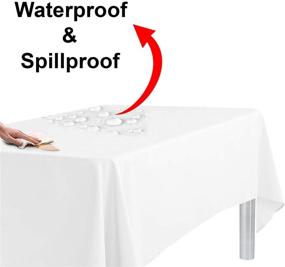 img 1 attached to Sonluma Disposable Tablecloth Rectangle Waterproof