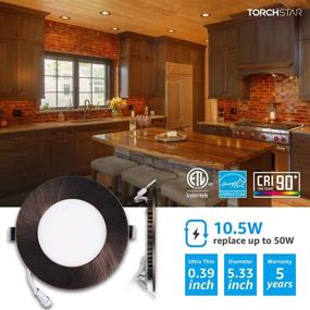 img 3 attached to 💡 Torchstar Ultra Thin Dimmable Downlight: Top Choice for Industrial Lighting Components
