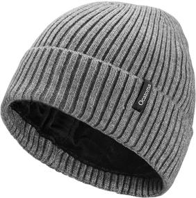 img 4 attached to Ocatoma Beanie Winter Cuffed Unisex Outdoor Recreation and Hiking & Outdoor Recreation Clothing