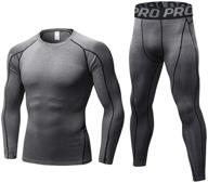 lanbaosi sleeve compression shirts pants men's clothing in active logo