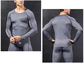 img 1 attached to LANBAOSI Sleeve Compression Shirts Pants Men's Clothing in Active