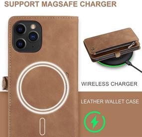 img 3 attached to Caseme Magnetic Wallet Case Designed For IPhone 12 &Amp