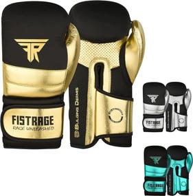 img 4 attached to FISTRAGE Metallic Training Sparring Golden Black