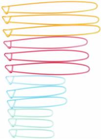 img 3 attached to 🧶 12 pcs Mixed Colors Knitting Stitch Holders Set - LeBeila Yarn Stitch Holder for Knitting/Crochet, Aluminum Safety Pins in 4 Sizes - Ideal Knitting Notions