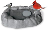 🐦 k&h pet products birdbath for outdoors: unheated gray, 1 gallon, 17 x 23.5 x 4 inches - find the perfect bird bath! logo