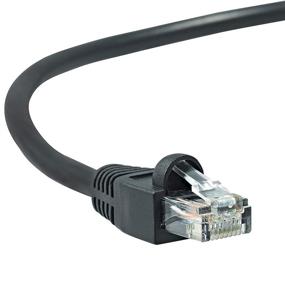 img 4 attached to 🔌 100ft CAT5e CCA Ethernet Cable: External & Internal Networking, CCTV, LAN, Patch Cable, 10/100mb, RG45, Black