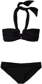 img 1 attached to Seafolly Bandeau Halter Bikini Top for Women - Perfect Swimsuit for a Trendy Beach Look