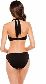 img 3 attached to Seafolly Bandeau Halter Bikini Top for Women - Perfect Swimsuit for a Trendy Beach Look