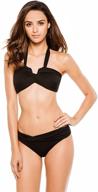 seafolly bandeau halter bikini top for women - perfect swimsuit for a trendy beach look logo