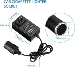 img 3 attached to 🔌 High-Power DC Converter with AC/DC Adapter & Dual USB Ports for Vehicles - Converts 100-250V AC to 12V DC Car Cigarette Lighter Socket