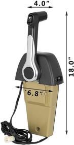 img 3 attached to 🚀 Mophorn Binnacle Remote Control Box Boat Throttle Control 704-48205-P1-00 Outboard Remote Control Box | Yamaha Console 704 Single Fit