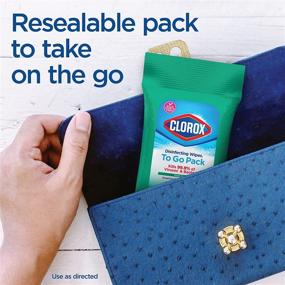 img 3 attached to 🧻 Clorox Travel Wipes, 9 Count, Pack of 24 (Package May Vary), Bleach-Free Disinfecting Wipes for On-The-Go, White (10044600601332)