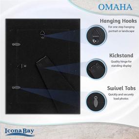 img 2 attached to 🖼️ Impressive Icona Bay 5x7 Picture Frames (6 Pack, Farmhouse Gray): Charming Wall Mount and Table Top Set from Omaha Collection!