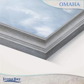 img 1 attached to 🖼️ Impressive Icona Bay 5x7 Picture Frames (6 Pack, Farmhouse Gray): Charming Wall Mount and Table Top Set from Omaha Collection!