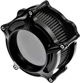 img 3 attached to Rebacker Motorcycle CNC Air Filter Air Cleaner Intake System 🏍️ for 2017-up Harley Touring & 2018 Softail: Clean & Efficient Performance Boost