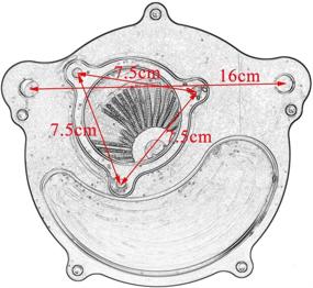 img 1 attached to Rebacker Motorcycle CNC Air Filter Air Cleaner Intake System 🏍️ for 2017-up Harley Touring & 2018 Softail: Clean & Efficient Performance Boost