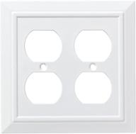 🔲 franklin brass classic architecture double duplex wall plate/switch plate/cover, white (model w35247-pw-c) логотип