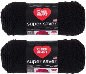 img 2 attached to ❤️ Bulk Buy: Red Heart Super Saver 2-Pack - Black, 7 oz per Skein