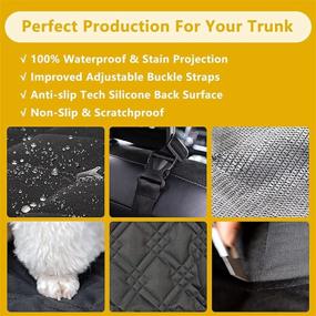 img 3 attached to Winbate 100% Waterproof SUV Cargo Liner for Dogs - Quilted, Scratchproof & Nonslip Dog Cover for Cars & SUVs