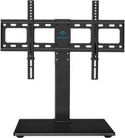 img 4 attached to 📺 PERLESMITH Universal Swivel TV Stand / Base - Table Top TV Stand for 37-65 inch LCD LED TVs - Height Adjustable TV Mount Stand with Tempered Glass Base, VESA 600x400mm, Supports up to 88lbs, PSTVS13