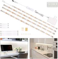 🔆 wobsion white led strip lights: versatile under cabinet lighting solution for kitchen and more – 6.6ft diy rope light with 120 leds, 6000k, 12v dc power logo