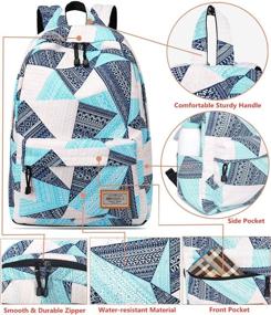 img 1 attached to 🎒 Optimized Geometry Bookbag: Resistant Backpack Rucksack