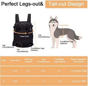 img 3 attached to Dog Carrier Backpacks Adjustable Traveling