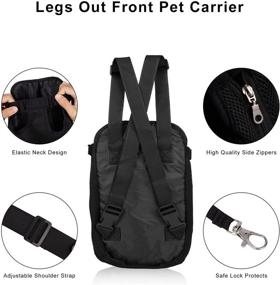 img 2 attached to Dog Carrier Backpacks Adjustable Traveling