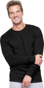 img 4 attached to 👕 Hanes Men's Beefy T Long Sleeve T-Shirt – Premium Apparel for Men