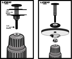 img 1 attached to 🔧 Enhance Precision with the Drill Arbor Adapter Mandrel for Buffing and Grinding Wheels, 1/2-inch Diameter