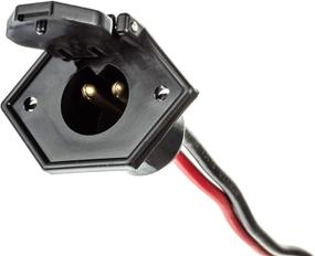 img 3 attached to 🔌 MotorGuide Accessories: Trolling Motor Power Receptacle (Black), 2-Prong Design