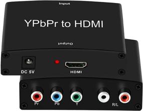 img 4 attached to 🔌 Адаптер компонентов к HDMI, конвертер YPbPr к HDMI + R/L, адаптер NEWCARE 5RCA RGB к HDMI, конвертер видео и аудио 1080P адаптер для просмотра DVD PSP на HDTV мониторе. Поддержка.