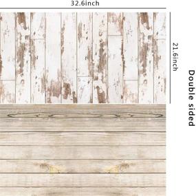 img 2 attached to 2-Pack Double Sided Background: Food Photography Backdrop for Gourmet Blogger Shots, Cosmetic Makeup Photos, Flat Lay Backdrop with Ins-Style Marble Textures, Rustic Grunge Wood Background - 4 Patterns