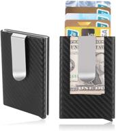 secure credit holder: leather wallet with rfid blocking for women's handbags & wallets logo