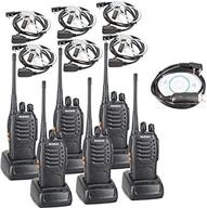 📻 baofeng bf-888s two way radio bundle (pack of 6) with led flashlight and covert air acoustic tube headset earpiece for enhanced communication logo