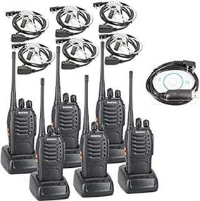 img 2 attached to 📻 BaoFeng BF-888S Two Way Radio Bundle (Pack of 6) with LED Flashlight and Covert Air Acoustic Tube Headset Earpiece for Enhanced Communication