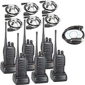 img 1 attached to 📻 BaoFeng BF-888S Two Way Radio Bundle (Pack of 6) with LED Flashlight and Covert Air Acoustic Tube Headset Earpiece for Enhanced Communication