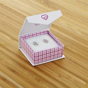 img 1 attached to 🧁 925 Sterling Silver Colorful Pink Enamel Cupcake Stud Earrings - Perfect Gift for Little Girls & Young Teens on Birthdays, Christmas & Special Celebrations - Hypoallergenic for Sensitive Ears