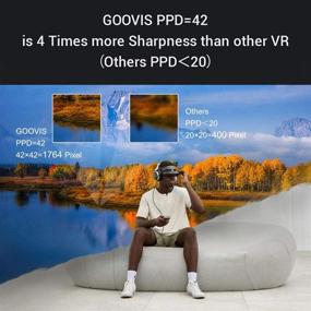 img 2 attached to 👁️ GOOVIS Young Head-Mounted Display - HD M-OLED Eye Protection Head-Mounted Display Compatible with Laptop, PC, Xbox One, Drone, PS4, Nintendo, Set-top Box, Smartphone (Black) - Eye Strain Relief