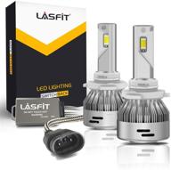 🔆 lasfit 9005/hb3 led light bulbs, dual color switchback conversion kits - super bright and adjustable, 6000k white/3000k amber yellow, play and plug, 2 pack logo