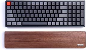 img 4 attached to 🌴 Повысьте комфорт печати с помощью деревянной подставки Keychron K4