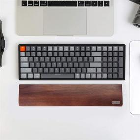 img 3 attached to 🌴 Повысьте комфорт печати с помощью деревянной подставки Keychron K4