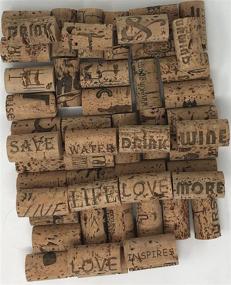 img 2 attached to Crafting Wine Corks - All Natural, Same Size with Printed Marked Designations - Perfect for Arts, Crafts, and Decor (250-Pack)