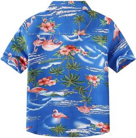 img 3 attached to 🌺 Medium Girls' SSLR Button Tops, Tees & Blouses for Hawaiian Christmas