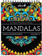 🎨 colorit mandalas iii adult coloring book: 50 single-sided designs | premium quality | lay flat | spiral bound logo