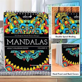 img 3 attached to 🎨 ColorIt Mandalas III Adult Coloring Book: 50 Single-Sided Designs | Premium Quality | Lay Flat | Spiral Bound