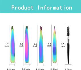 img 3 attached to Tweezers Stainless Eyebrows Professional Precision