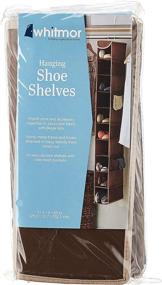 img 2 attached to Whitmor Hanging Shoe Shelves: 10-Section Closet Organizer in Java - Maximize Space and Style