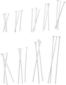 img 3 attached to 📿 Housweety 900 PCs Mixed Silver Plated Head Pins Findings: Quality Assorted Jewelry Crafting Supplies