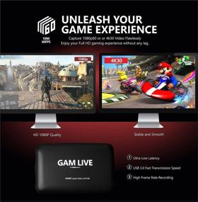 img 2 attached to 🎮 UCEC GAM Live: 4K USB 3.0 Game Video Capture Card for Live Streaming, Recording - Compatible with PS5, PS4, Xbox, Switch & More